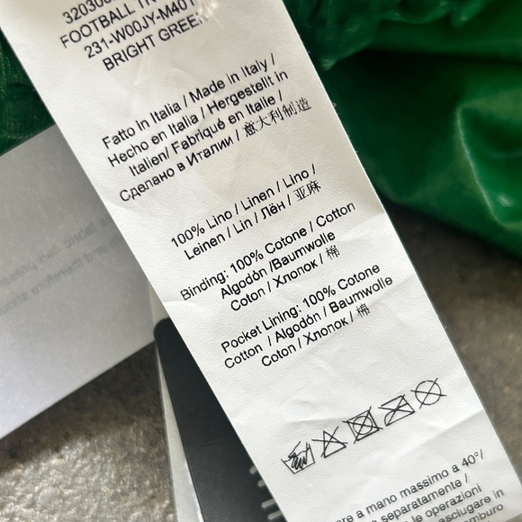 NWT 1,185$ Andreas Kronthaler Linen Plastic Like Pants Green - Picture 9 of 16